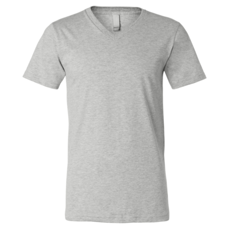 Unisex Heather CVC V-Neck Tee Thumbnail