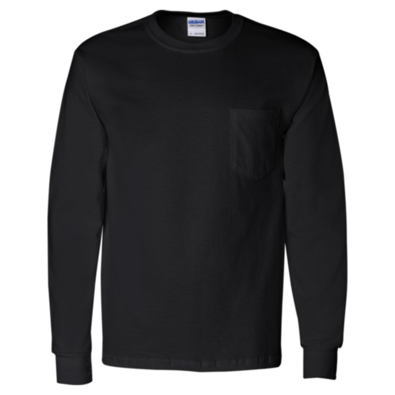 Unisex Ultra Cotton® Long Sleeve Pocket T-Shirt Thumbnail